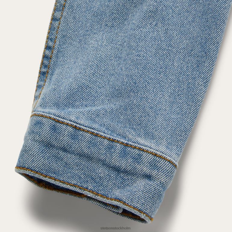 Stetson kvinnor stretch jeansjacka LLFB538 kläder blå