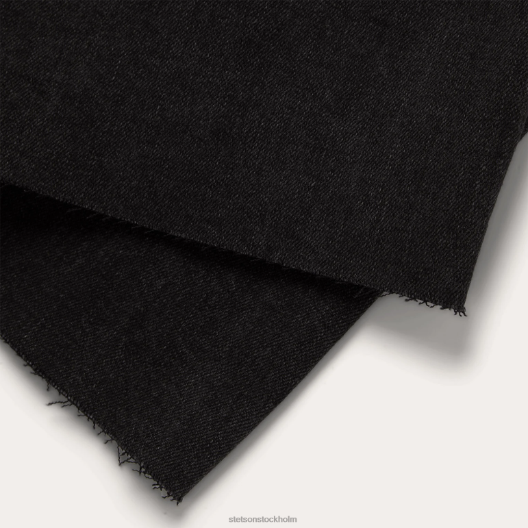 Stetson kvinnor 915 högväxt jeans med rak passform LLFB528 kläder svart