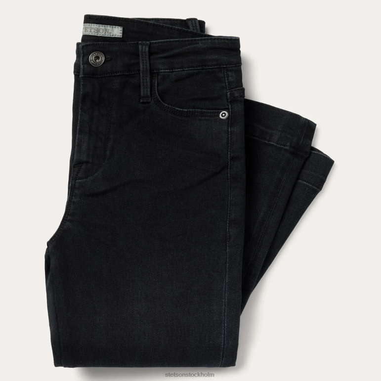 Stetson kvinnor 921 jeans med hög utsvängning LLFB526 kläder svart