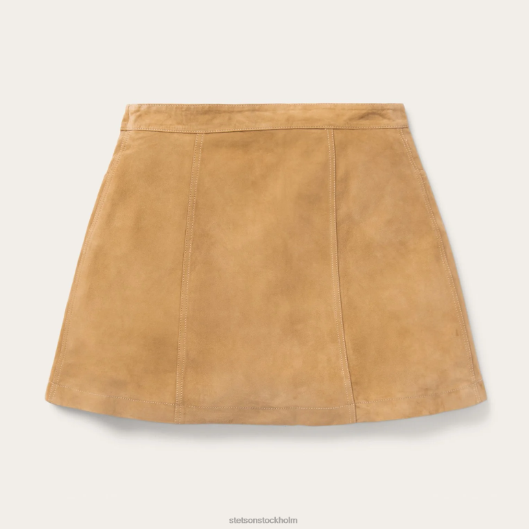 Stetson kvinnor klädd kjol i lammmocka LLFB521 kläder brun