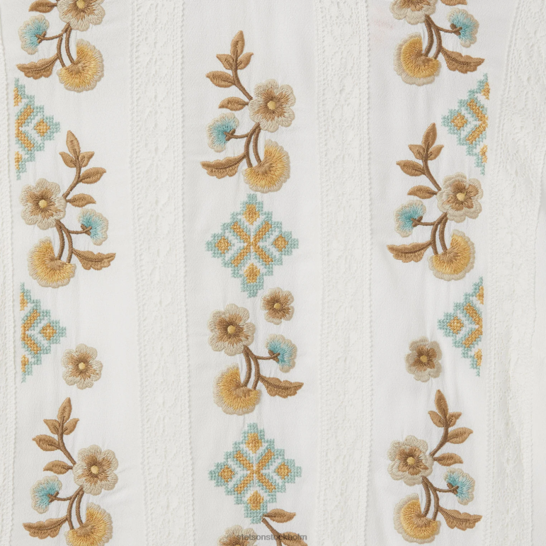 Stetson kvinnor plattvävd klänning LLFB493 kläder vit