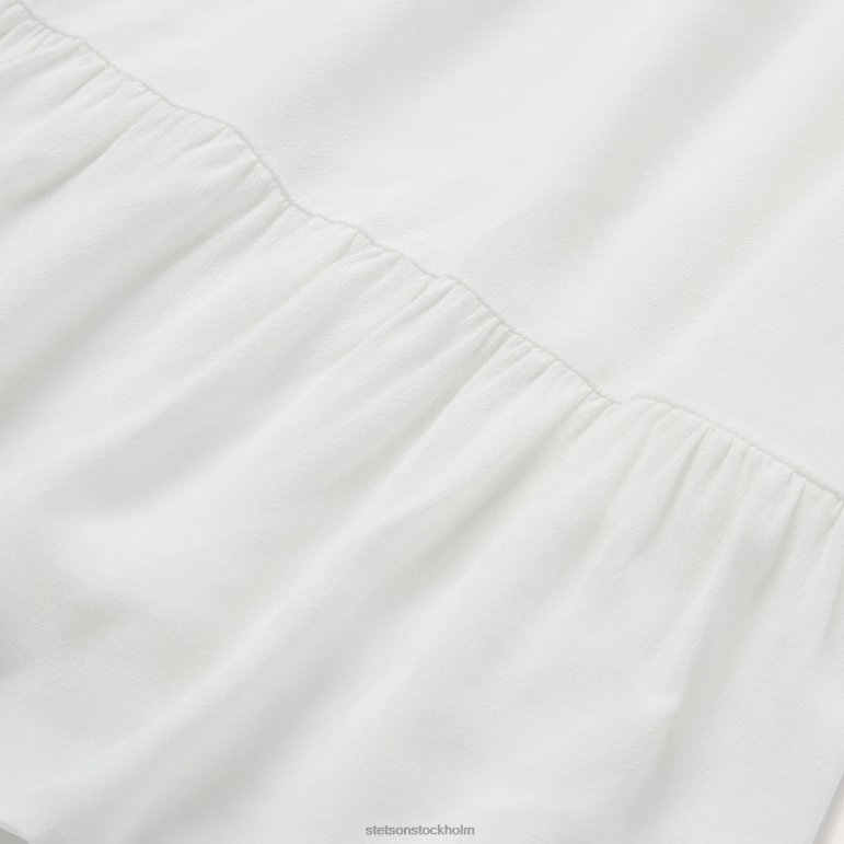 Stetson kvinnor plattvävd klänning LLFB493 kläder vit