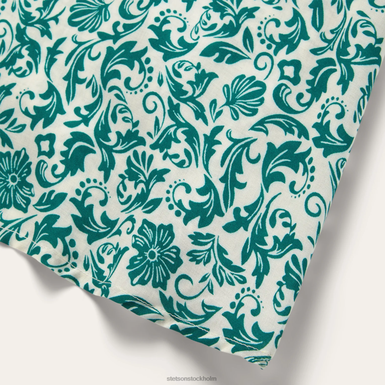 Stetson kvinnor ärmlös klänning i rayon med blommigt jade LLFB486 kläder grön