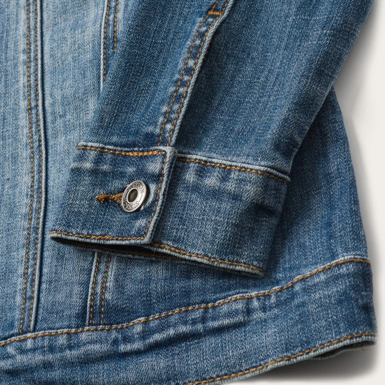 Stetson kvinnor stretch jeansjacka LLFB449 kläder blå