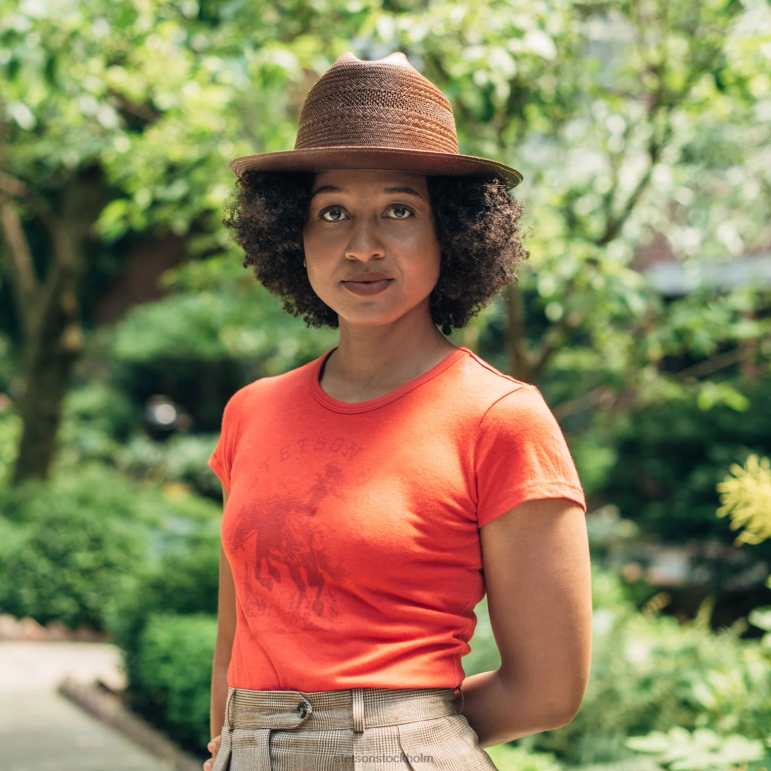 Stetson kvinnor cowgirl grafisk t-shirt LLFB469 kläder röd