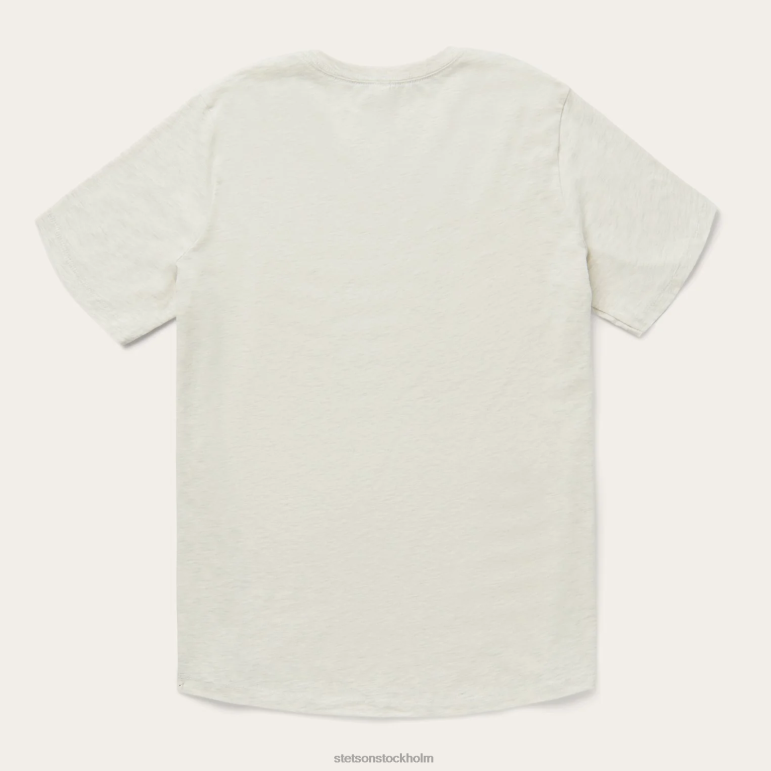 Stetson kvinnor yrande grafisk t-shirt LLFB483 kläder vit