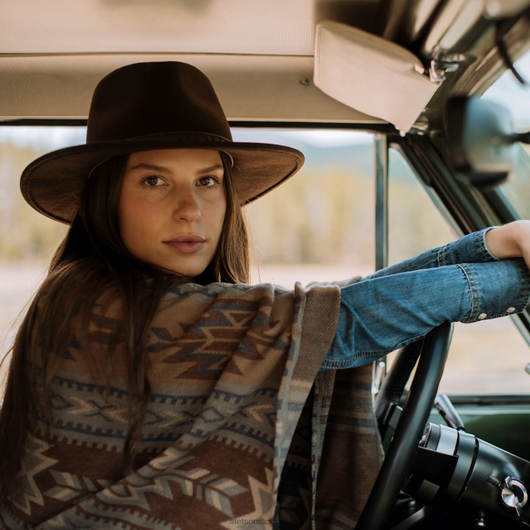 Stetson kvinnor aztektryckt tröja poncho LLFB539 kläder mång