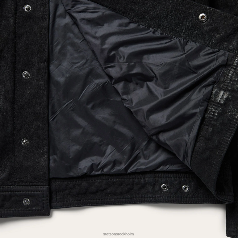 Stetson män jeans jacka i skinn LLFB412 kläder svart