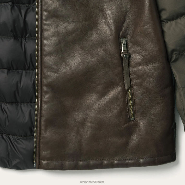 Stetson män nyhet solid mockajacka LLFB399 kläder brun