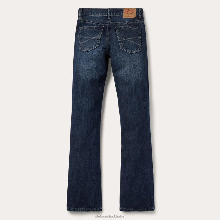 Stetson män 1014 rocker fit jean LLFB379 kläder blå