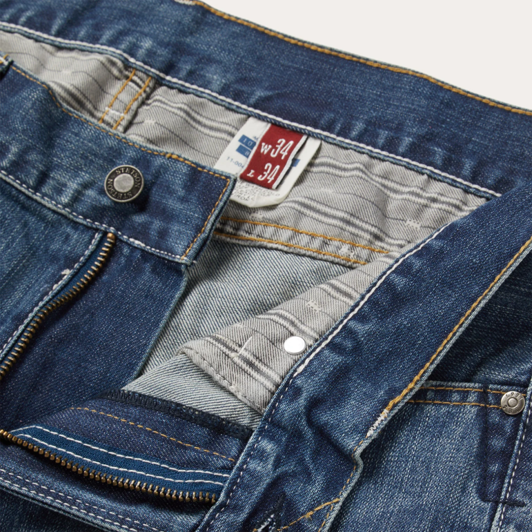 Stetson män 1014 rocker fit jean LLFB390 kläder blå