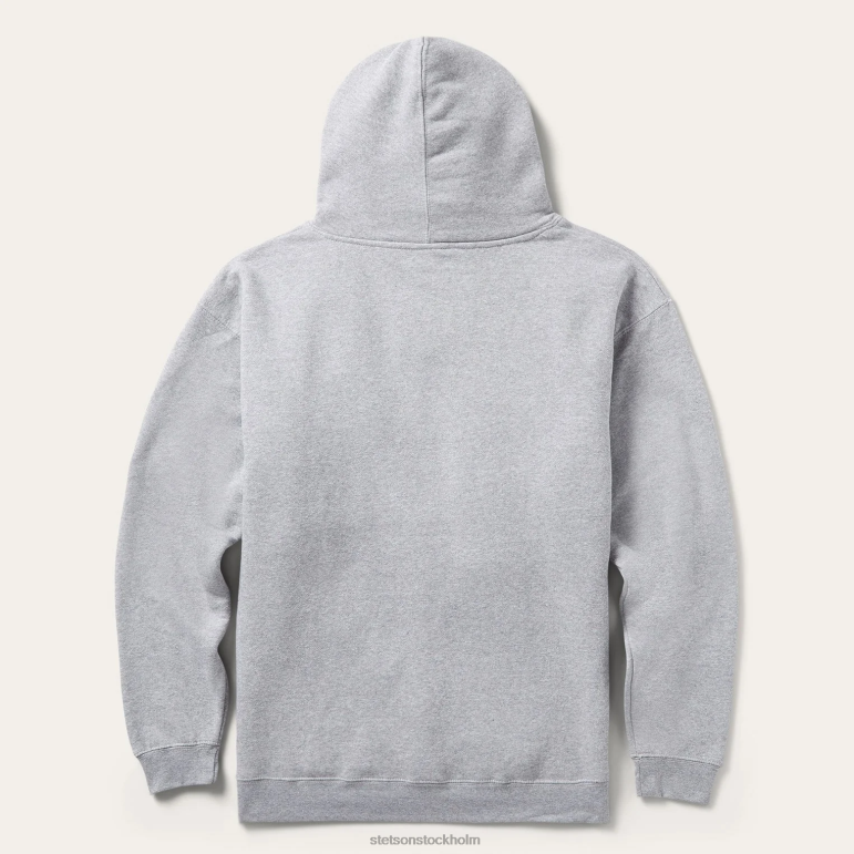 Stetson män john b. co. huvtröja LLFB409 kläder grå