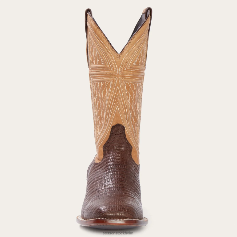 Stetson män beaumont shark cowboystövel LLFB229 Skodon brun