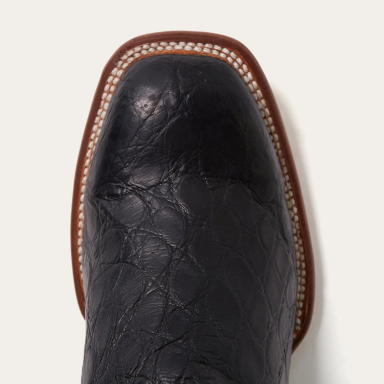 Stetson män falls alligator cowboy boot LLFB221 Skodon svart