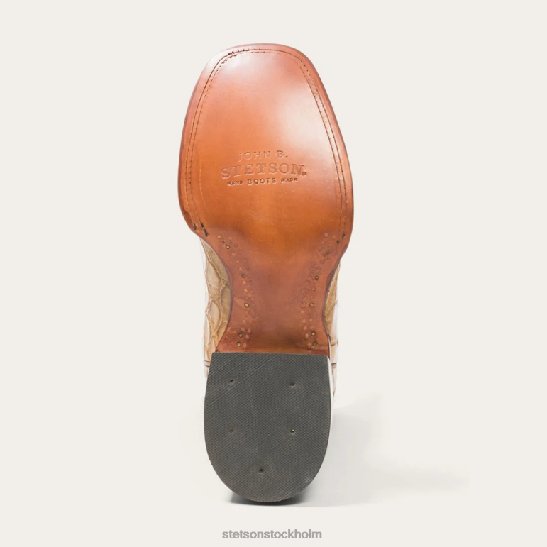 Stetson män flaxville honung alligator vamp 13\'\'s skaft LLFB223 Skodon solbränna