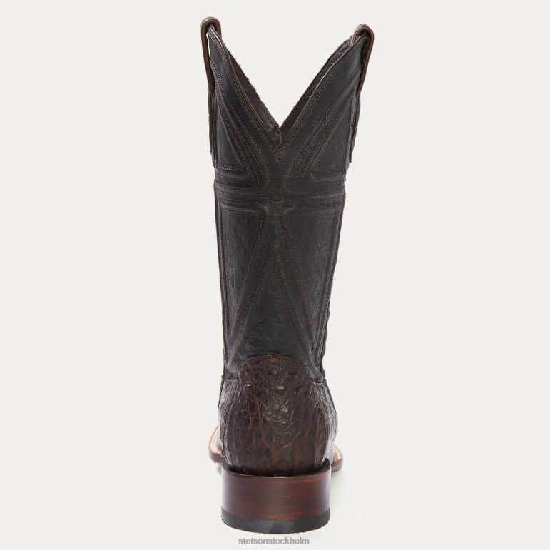Stetson män kaycee brun kajman mage cowboy boot LLFB220 Skodon solbränna