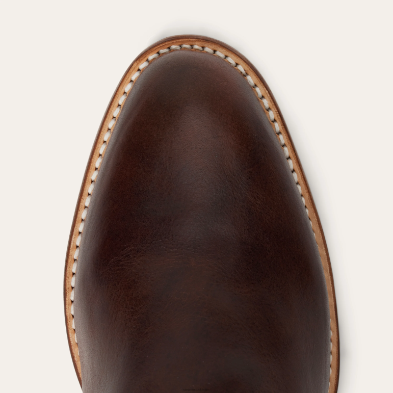 Stetson män rancher stövel med dragkedja LLFB239 Skodon brun