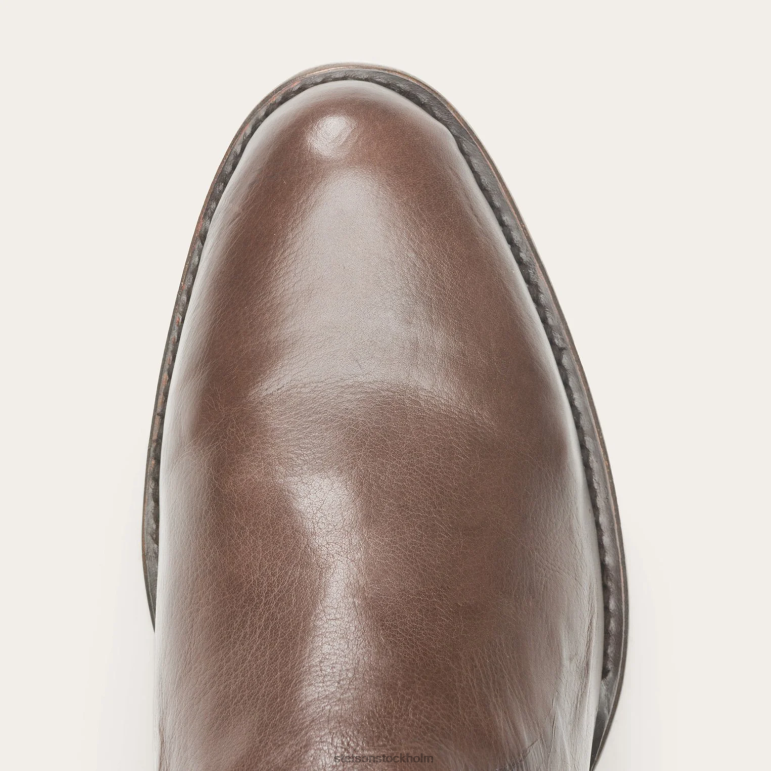 Stetson män rancher stövlar med dragkedja LLFB217 Skodon brun