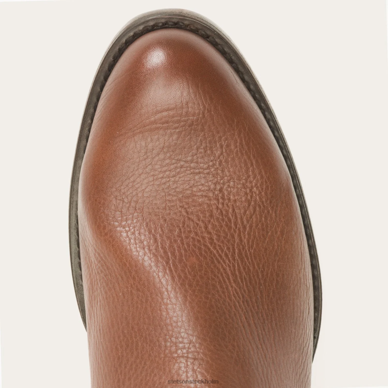 Stetson män rancher stövlar med dragkedja LLFB219 Skodon brun