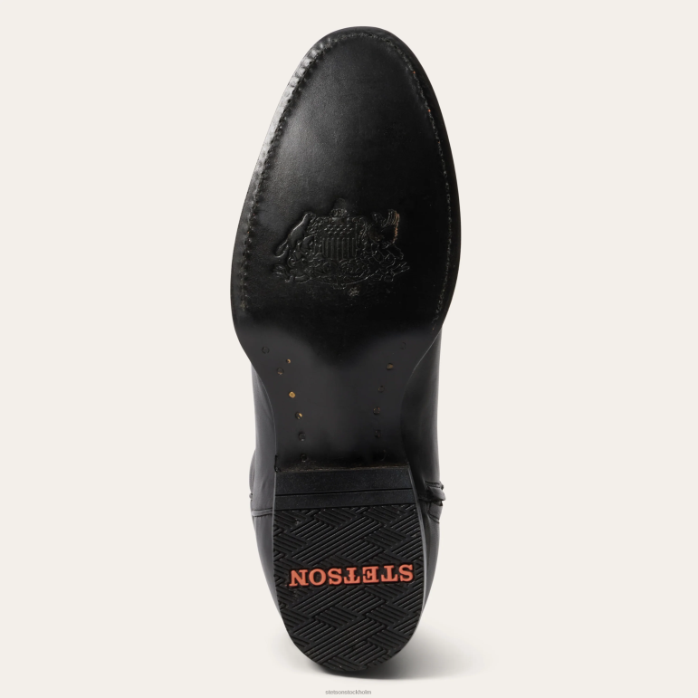 Stetson män rancher stövlar med dragkedja LLFB235 Skodon svart