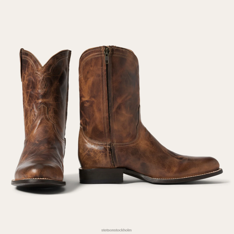 Stetson män rancher zip LLFB218 Skodon solbränna