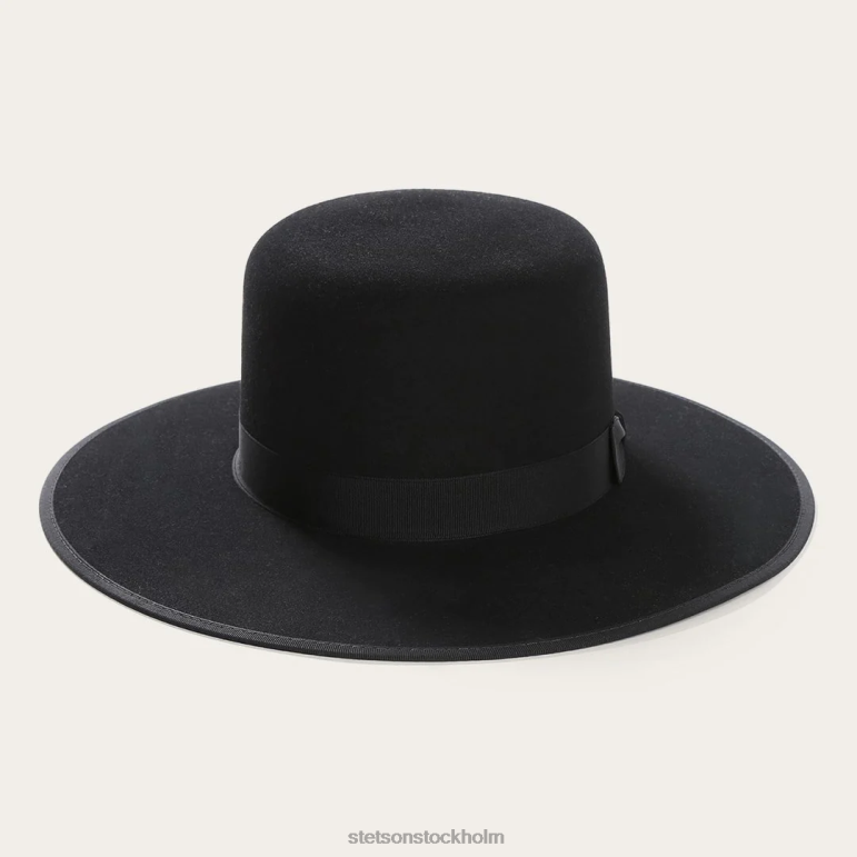 Stetson unisex- amish 4x ullfiltmössa LLFB80 huvudbonader svart