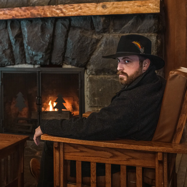 Stetson unisex- dune 5x gun club hatt LLFB51 huvudbonader svart