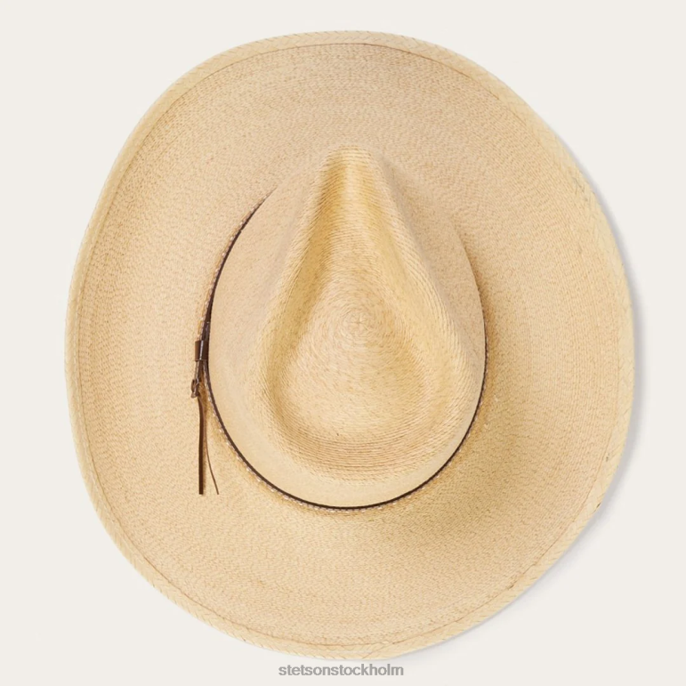 Stetson unisex- sågverk palmblad western hatt LLFB1 huvudbonader rostat