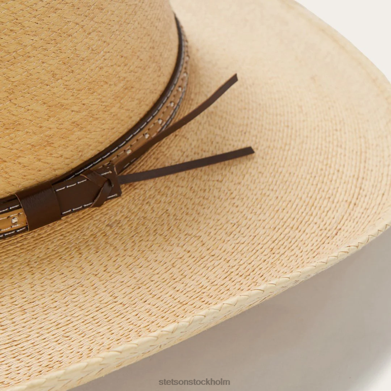 Stetson unisex- sågverk palmblad western hatt LLFB1 huvudbonader rostat