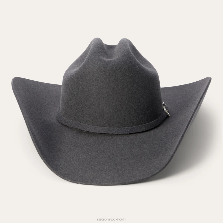 Stetson unisex- brenham 4x cowboyhatt LLFB18 huvudbonader granit