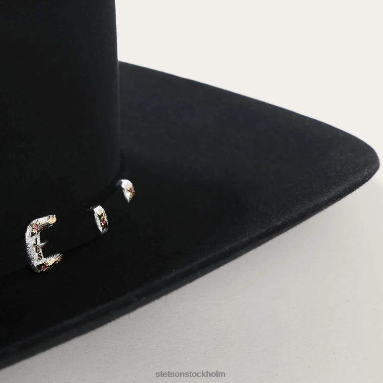 Stetson unisex- el patron 48 premier 30x cowboyhatt LLFB126 huvudbonader svart