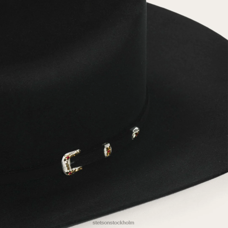 Stetson unisex- el patron 75 premier 30x cowboyhatt LLFB136 huvudbonader svart