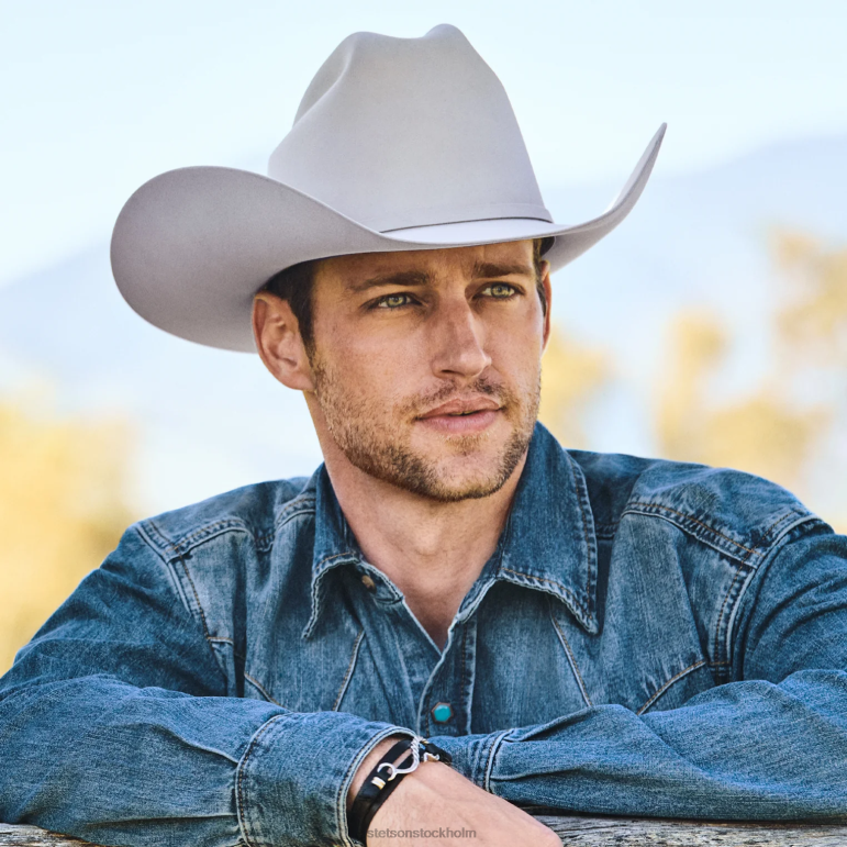 Stetson unisex- el presidente 100x premier cowboyhatt LLFB2 huvudbonader silvermage