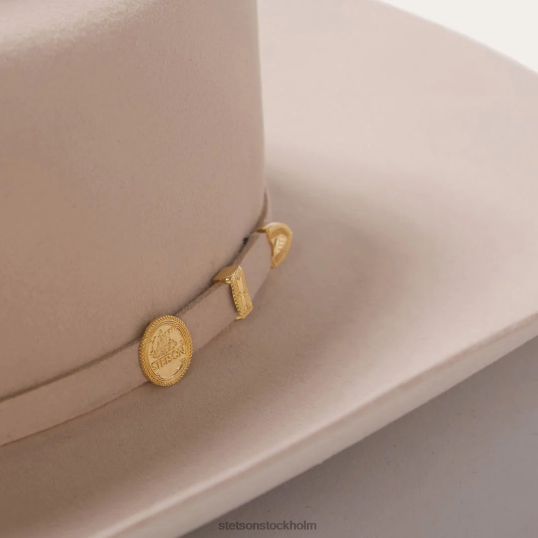 Stetson unisex- el presidente 100x premier cowboyhatt LLFB2 huvudbonader silvermage