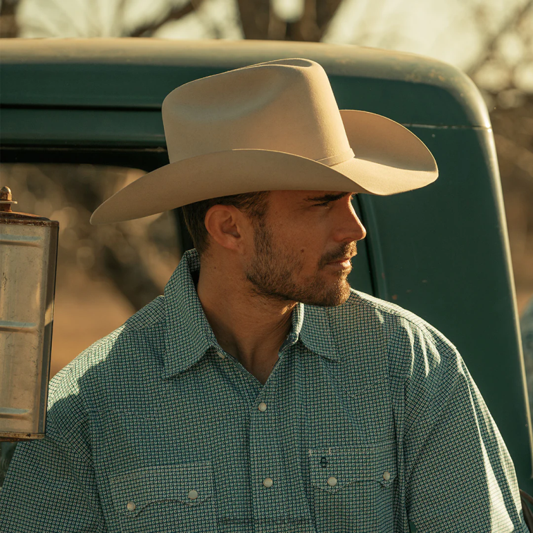 Stetson unisex- el presidente 100x premier cowboyhatt LLFB2 huvudbonader silvermage