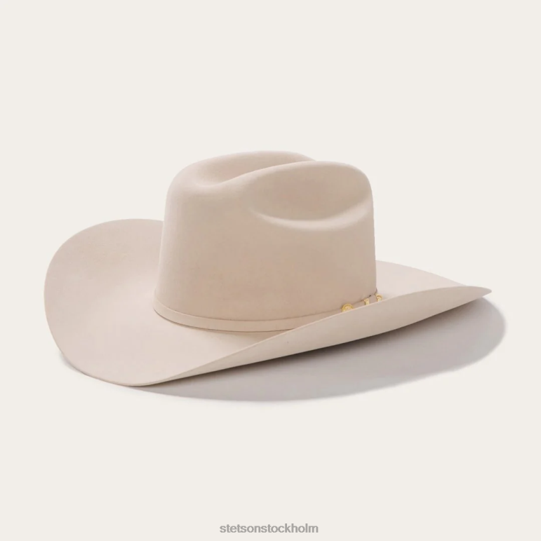 Stetson unisex- el presidente 100x premier cowboyhatt LLFB2 huvudbonader silvermage