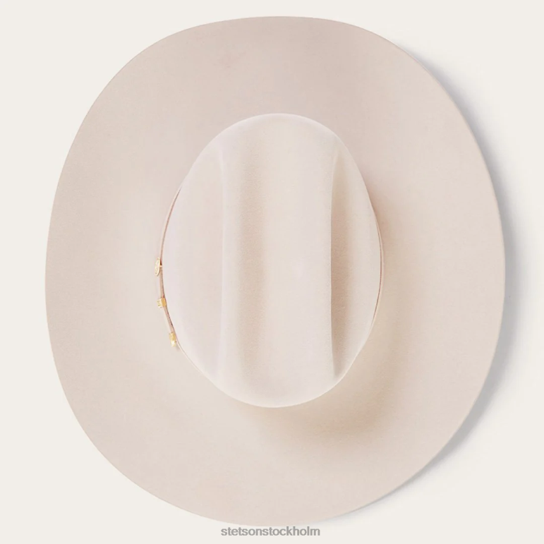 Stetson unisex- el presidente 100x premier cowboyhatt LLFB2 huvudbonader silvermage