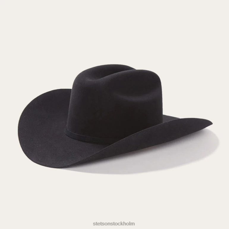 Stetson unisex- el presidente 100x premier cowboyhatt LLFB70 huvudbonader svart