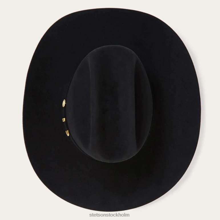 Stetson unisex- el presidente 100x premier cowboyhatt LLFB70 huvudbonader svart