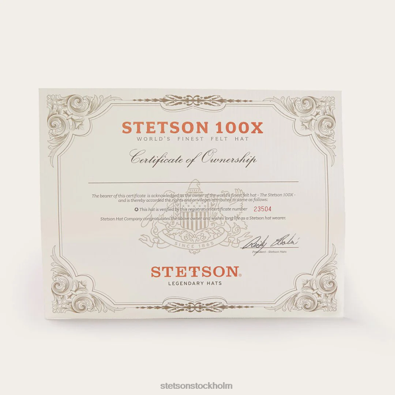 Stetson unisex- el presidente 100x premier cowboyhatt LLFB70 huvudbonader svart