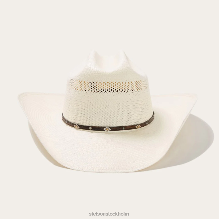 Stetson unisex- lobo 10x halm cowboyhatt LLFB140 huvudbonader naturlig