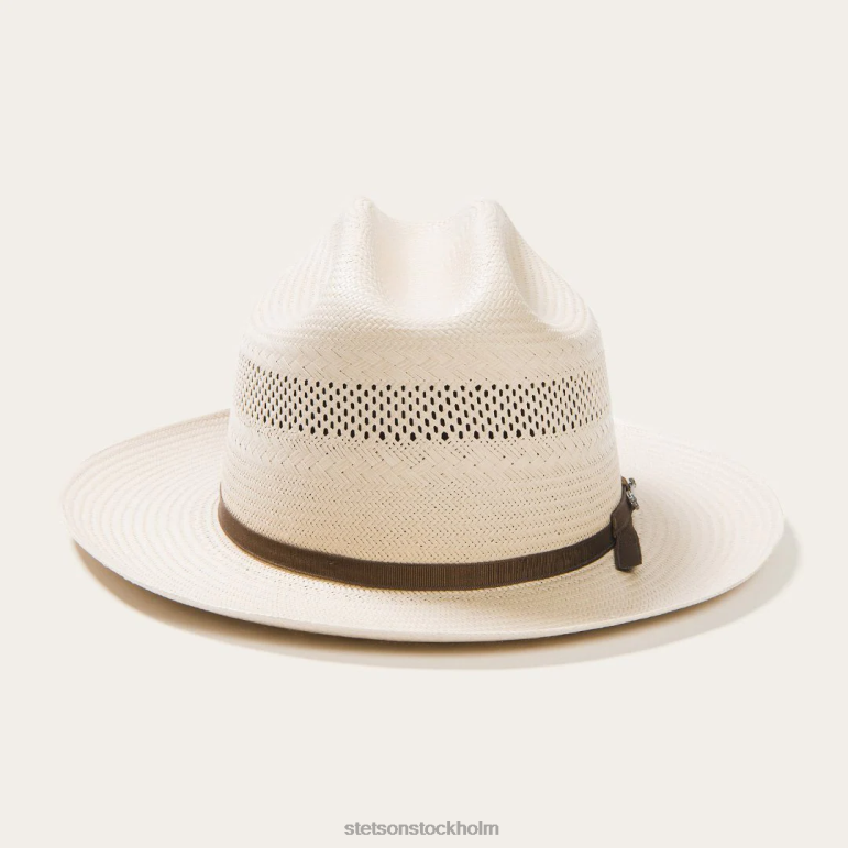 Stetson unisex- öppen väg 10x halm cowboyhatt LLFB21 huvudbonader rostat