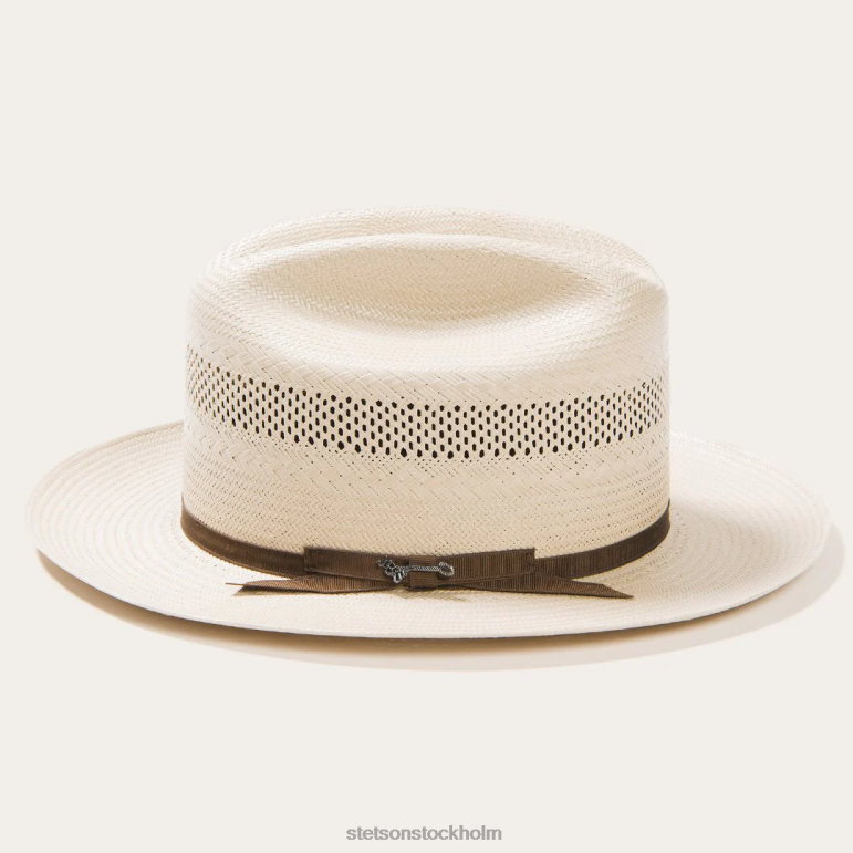 Stetson unisex- öppen väg 10x halm cowboyhatt LLFB21 huvudbonader rostat
