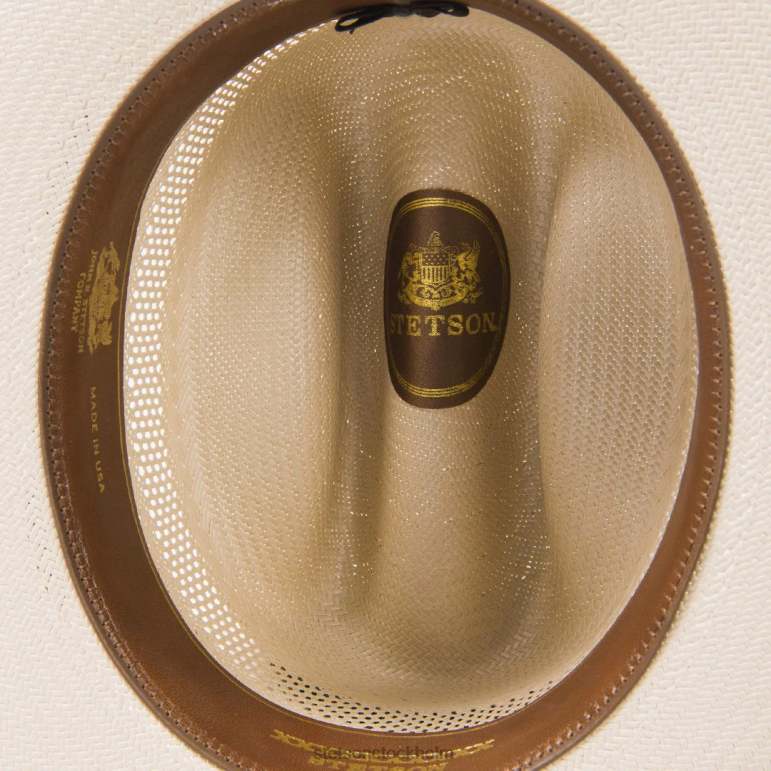 Stetson unisex- öppen väg 10x halm cowboyhatt LLFB21 huvudbonader rostat