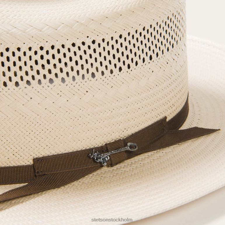 Stetson unisex- öppen väg 10x halm cowboyhatt LLFB21 huvudbonader rostat