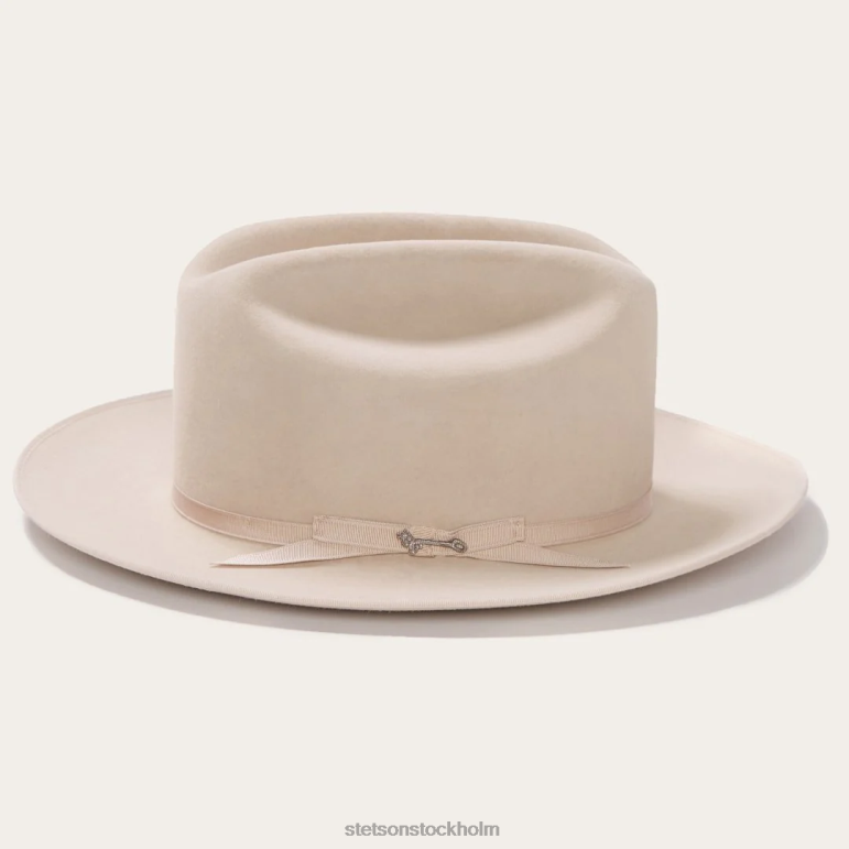 Stetson unisex- öppen väg 6x cowboyhatt LLFB30 huvudbonader silvermage
