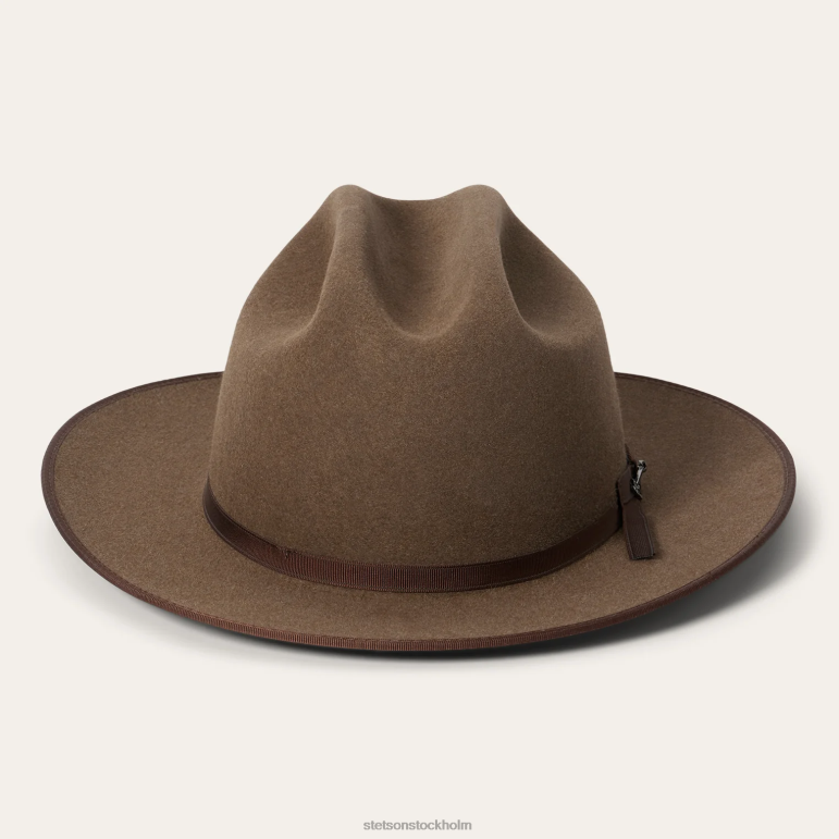 Stetson unisex- öppen väg 6x cowboyhatt LLFB31 huvudbonader brun blandning
