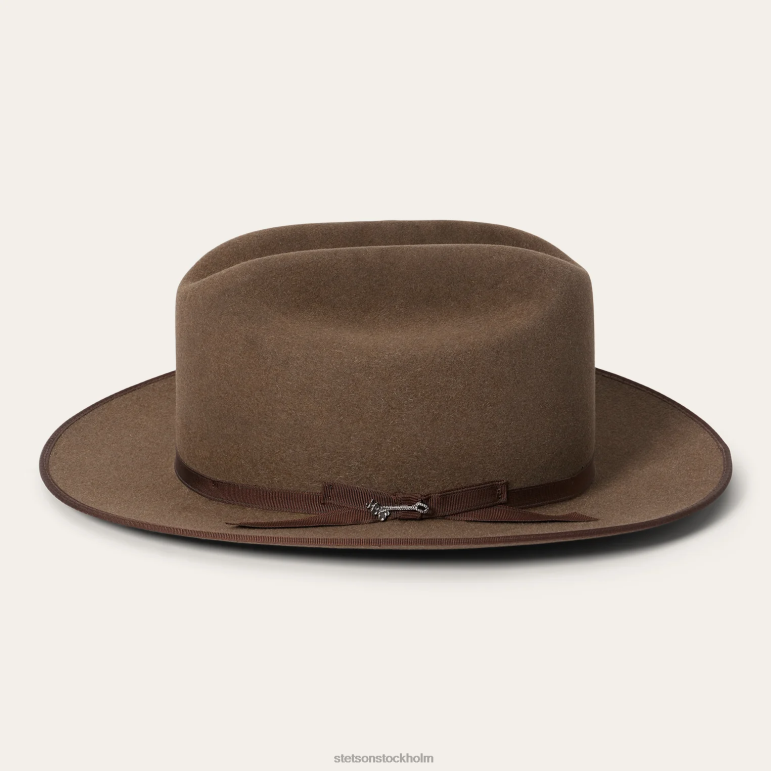 Stetson unisex- öppen väg 6x cowboyhatt LLFB31 huvudbonader brun blandning
