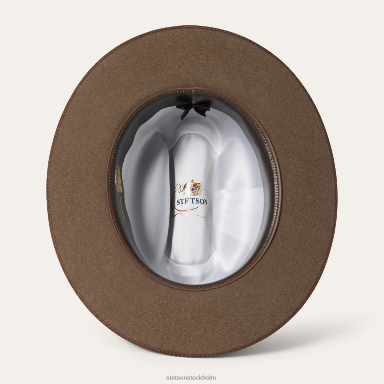 Stetson unisex- öppen väg 6x cowboyhatt LLFB31 huvudbonader brun blandning