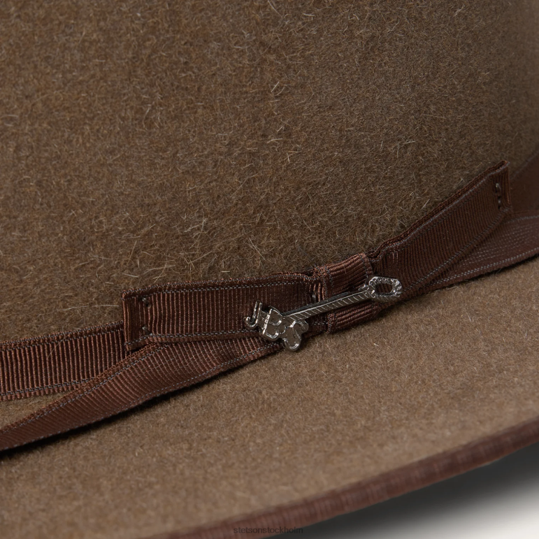 Stetson unisex- öppen väg 6x cowboyhatt LLFB31 huvudbonader brun blandning